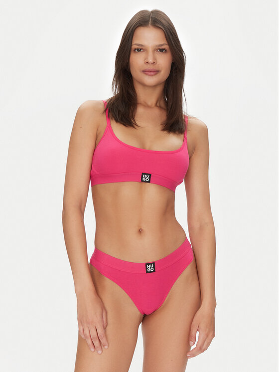 HUGO HUGO Бюстгальтер-топ Bralette Rib 50496811 Рожевий