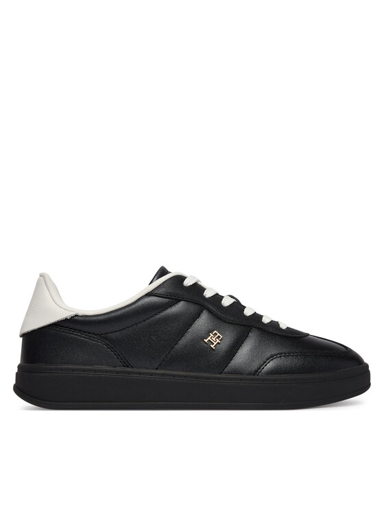 Tommy Hilfiger Laisvalaikio batai Tommy Hilfiger Th Heritage Shiny Sneaker FW0FW09179 Juoda
