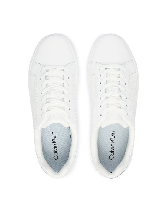 Calvin Klein Jeans Sneakers Calvin Klein Jeans Classic Cupsole Laceup Aop YM0YM01431 Alb
