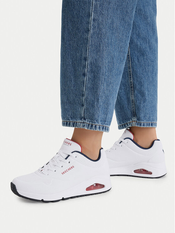 Skechers Tenisice Skechers Uno Stand On Air 73690/WNVR Bijela