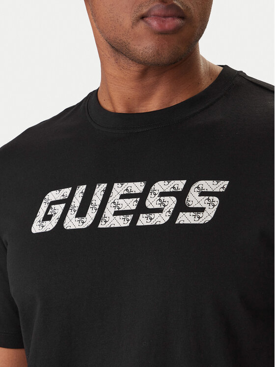 Guess Guess Camiseta Z6RI15 I3Z14 Negro Regular Fit