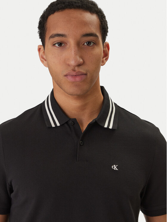 Calvin Klein Jeans Calvin Klein Jeans Polo Monogram LV04RC276G Negro Slim Fit