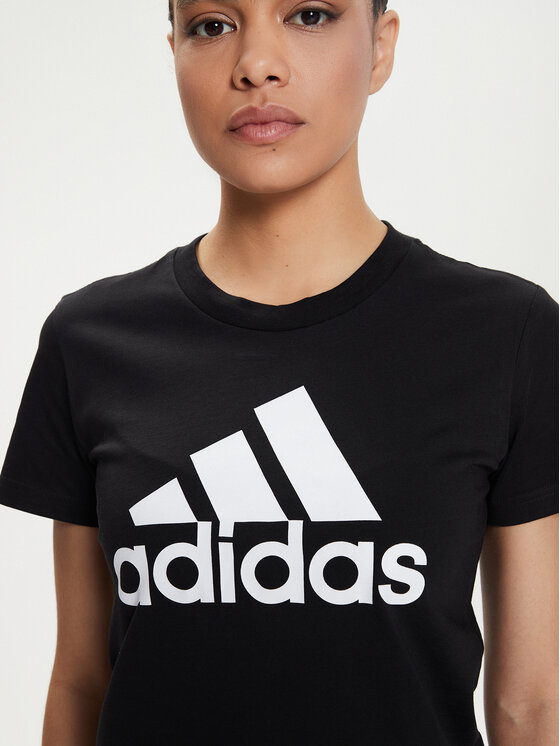 adidas adidas Футболка Essentials Logo GL0722 Чорний Regular Fit