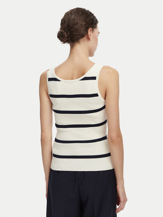 Tommy Hilfiger Tommy Hilfiger Top WW0WW48480 Crema Slim Fit