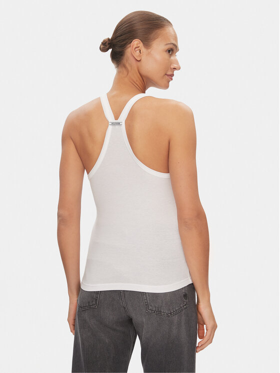 Tommy Hilfiger Tommy Hilfiger Felső UW0UW05200 Fehér Slim Fit