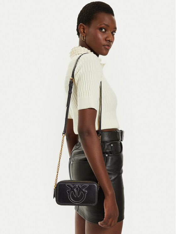 PINKO Geantă Pinko Pelle Bottalata 103799 Negru