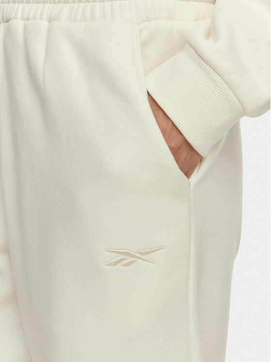 Reebok Reebok Παντελόνι φόρμας Reebok x Ewa Chodakowska RK25981CCW Κρεμ Regular Fit