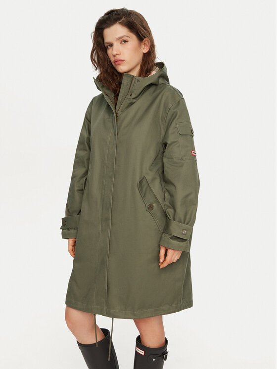 Hunter Hunter Parka Hanley HARW0015242 Zelena Regular Fit