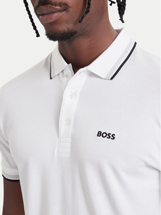 BOSS BOSS Polo Paddy 50469055 Blanco Regular Fit