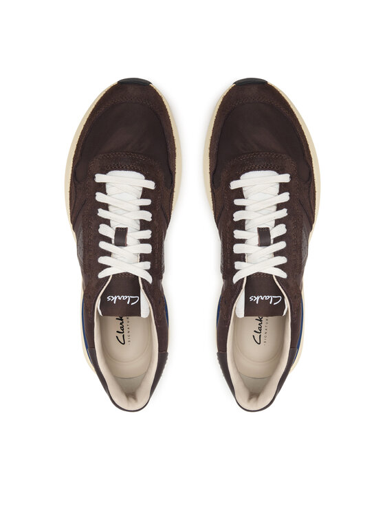 Clarks Сникърси Clarks CraftWick Lace 26328528 Тъмнокафяв