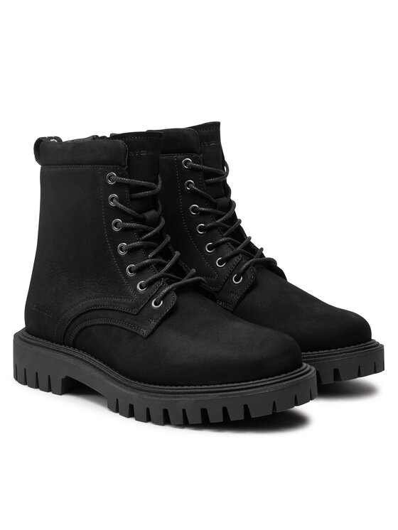 Tommy Hilfiger Scarponcini Tommy Hilfiger Casual Hilfiger Chunk Z Nbk Boot FM0FM05149 Nero