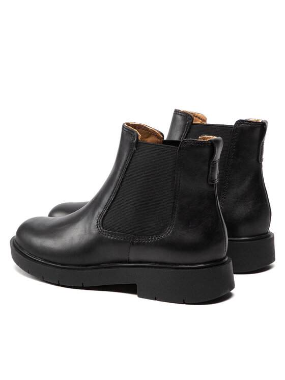 Geox Členková obuv s elastickým prvkom Geox D Spherica Ec1 C D16QRC 00043 C9999 Čierna