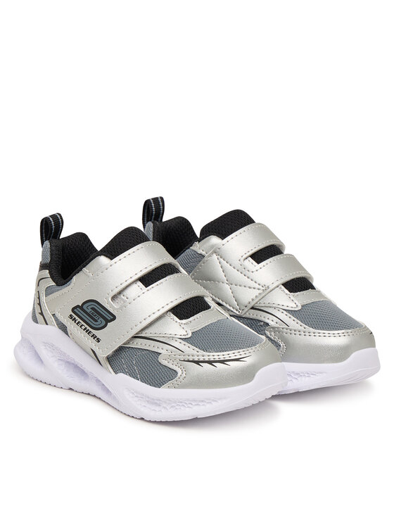 Skechers Снікерcи Skechers Meteor-Lights - Glow 401498N/SLBK Срібний