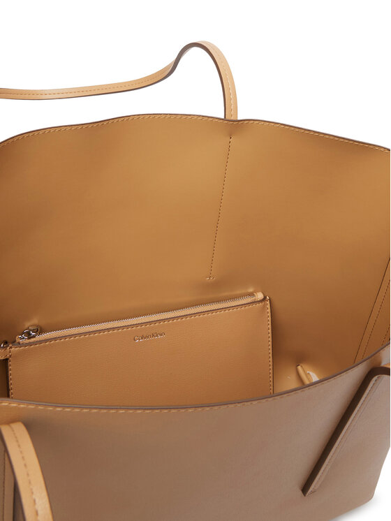 Calvin Klein Τσάντα Calvin Klein Foil Logo Tote LV04F3274G Μπεζ