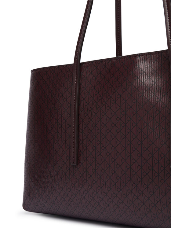 Calvin Klein Rankinė Calvin Klein Emblem Aop Medium Work Tote LV04F3786G Vyšninė