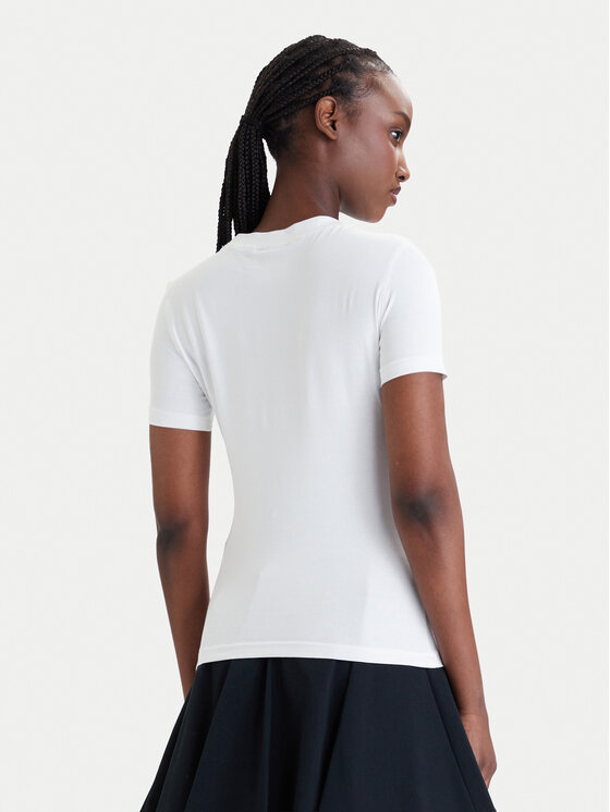 Versace Jeans Couture Versace Jeans Couture Camiseta 80HAHT00 CJ03T Blanco Slim Fit