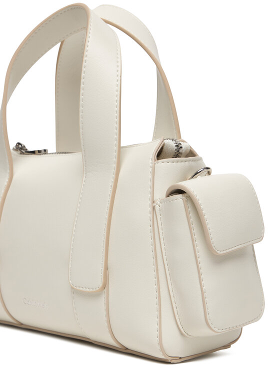 Calvin Klein Borsetta Calvin Klein Webbing Strap Pocket Bag LV04F3291G Bianco