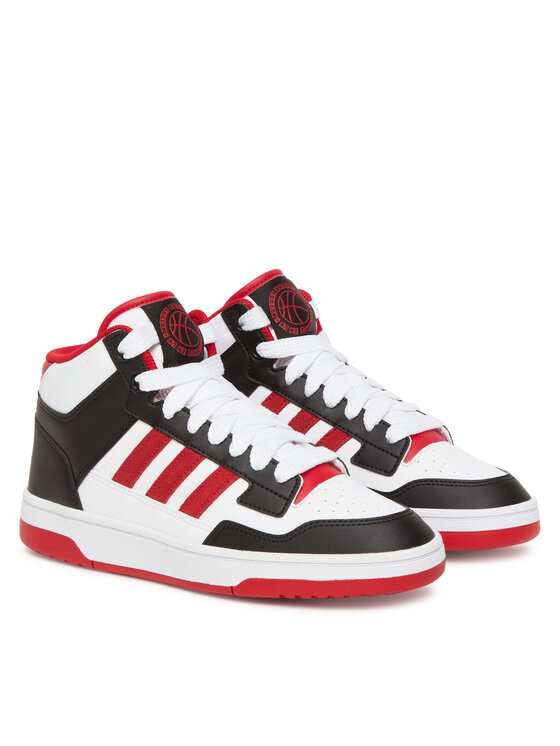 adidas Buty do koszykówki adidas Rapid Court Mid JR3160 Biały