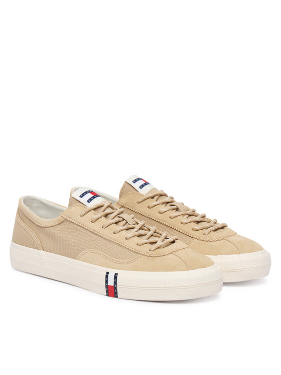 Tommy Jeans Tenisky Tommy Jeans Archive Vulc Y2K EM0EM01760 Tmavě béžová