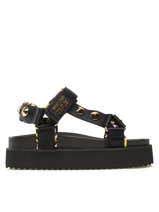 Versace Jeans Couture Σανδάλια Versace Jeans Couture 74VA3SM2 ZS187 Μαύρο