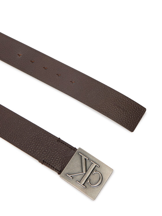 Calvin Klein Pánsky opasok Calvin Klein LV04D7111G Tmavo hnedá