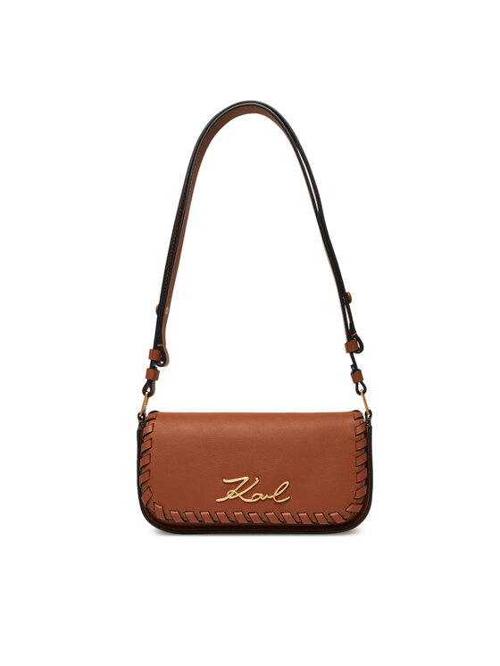 KARL LAGERFELD Ročna torba KARL LAGERFELD A2W30195 Rjava