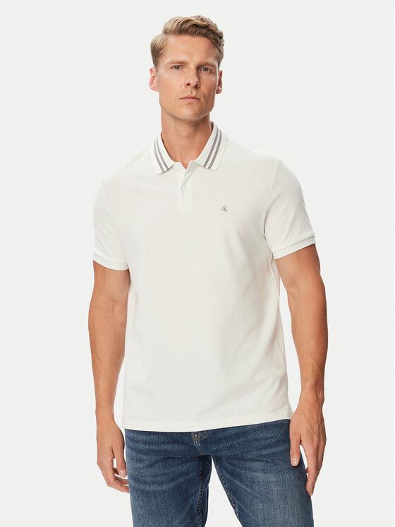 Calvin Klein Jeans Calvin Klein Jeans Polo Monogram LV04RC276G Blanco Regular Fit