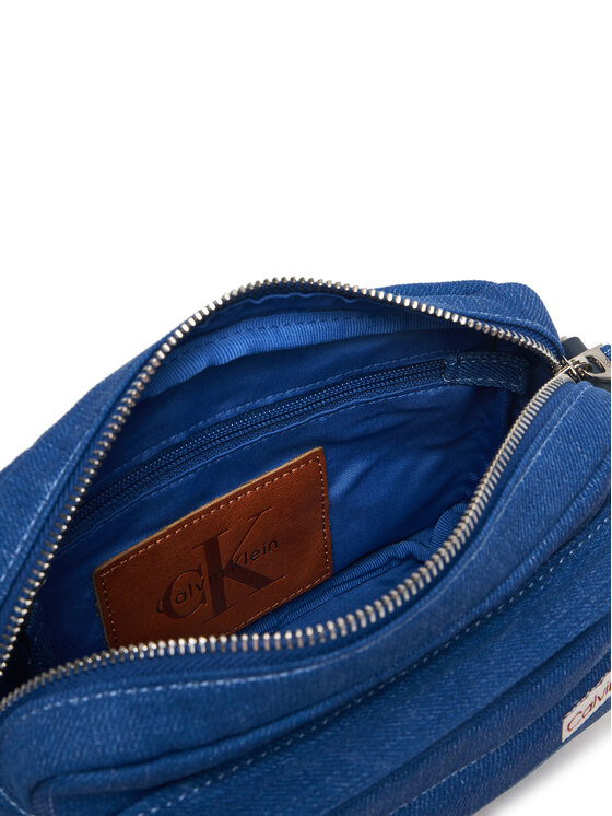Calvin Klein Geantă crossover Calvin Klein Sleek Denim Utility Camera Bag LV04D3432G Albastru