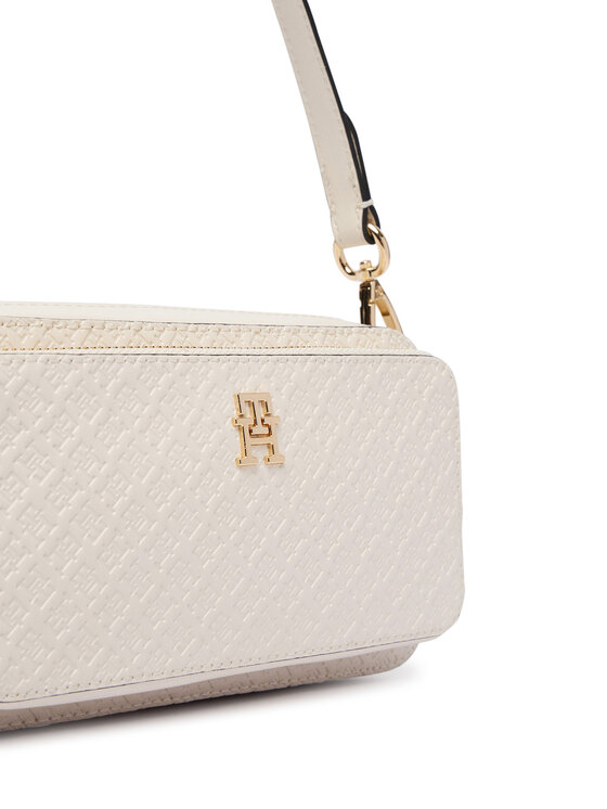 Tommy Hilfiger Дамска чанта Tommy Hilfiger Th Daily Camera Bag Mono AW0AW18414 Бял