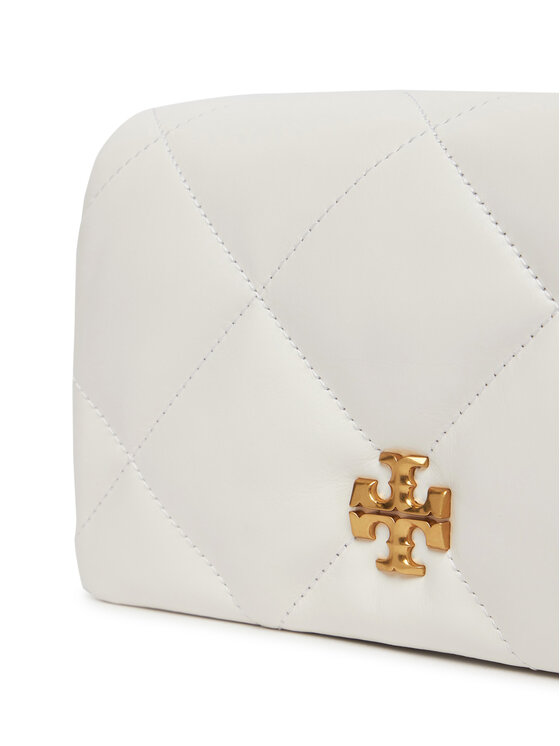 Tory Burch Táska Tory Burch Kira iamond Quilt Chain Wallet 158624 Fehér