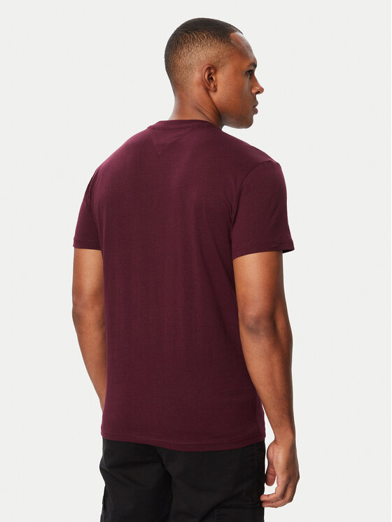 Tommy Jeans Tommy Jeans Camiseta Linear Logo DM0DM20744 Violeta Regular Fit