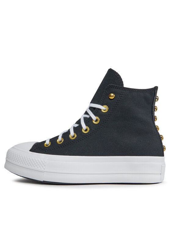 Converse Кеди Converse Chuck Taylor All Star Lift Platform Star Studded A05453C Чорний