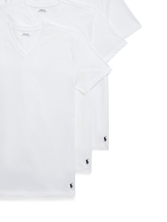 Polo Ralph Lauren Polo Ralph Lauren Комплект футболок 714936903001 Білий Slim Fit