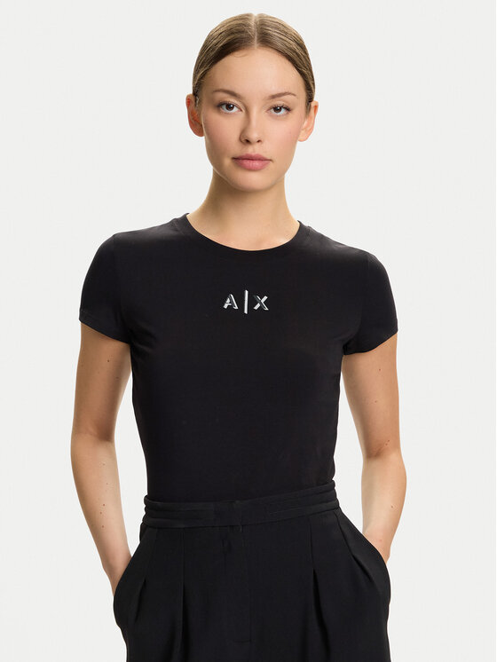 Armani Exchange Armani Exchange Camiseta XW001382 AF16294 UC001 Negro Slim Fit
