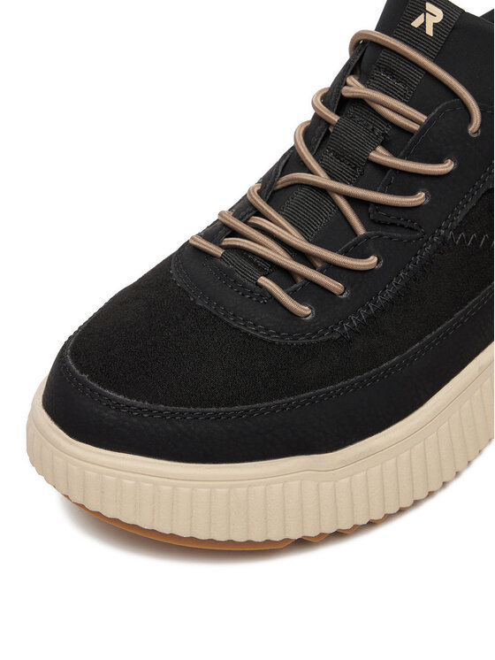 Rieker Sneakersy Rieker W1703-00 Černá