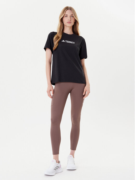 adidas adidas Футболка Terrex Classic Logo JF9131 Чорний Regular Fit