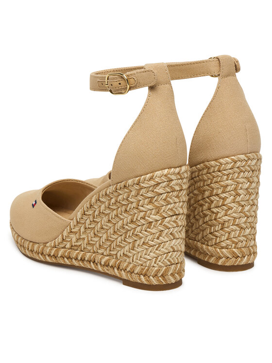 Tommy Hilfiger Espadrilles Tommy Hilfiger Wedge FW0FW09225 Bézs
