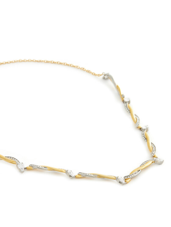 Guess Náhrdelník Guess JUBN05 061JW Zlatá