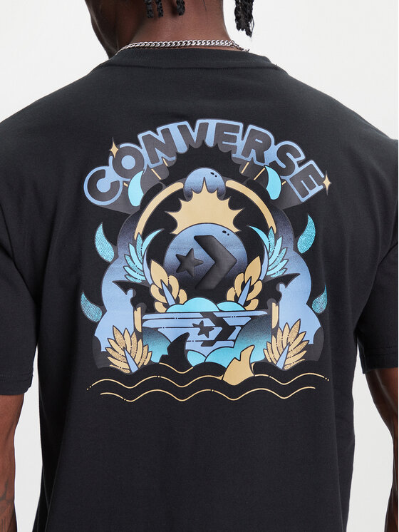 Converse Converse T-shirt Desert Sunset 10027713-A01 Crna Regular Fit