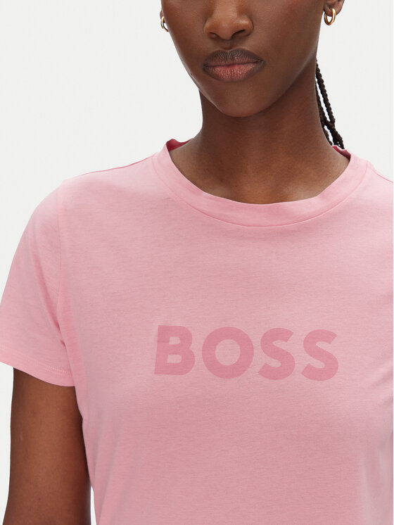 BOSS BOSS Футболка C_Elogo_5 50501139 Рожевий Regular Fit