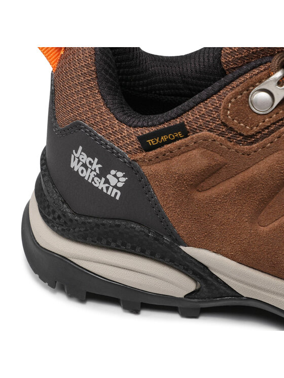 Jack Wolfskin Трекінгові черевики Jack Wolfskin Refugio Texapore Low W 4050821 Коричневий