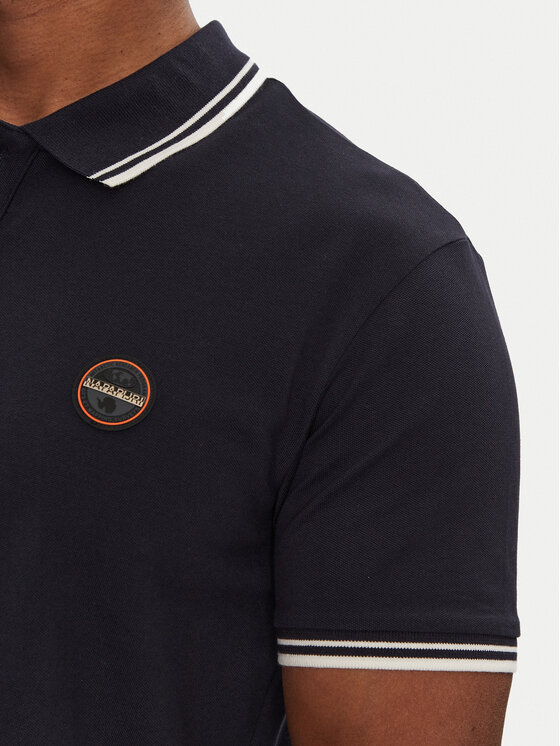Napapijri Napapijri Polo majica E-Macas NP0A4ID51761 Mornarsko modra Regular Fit