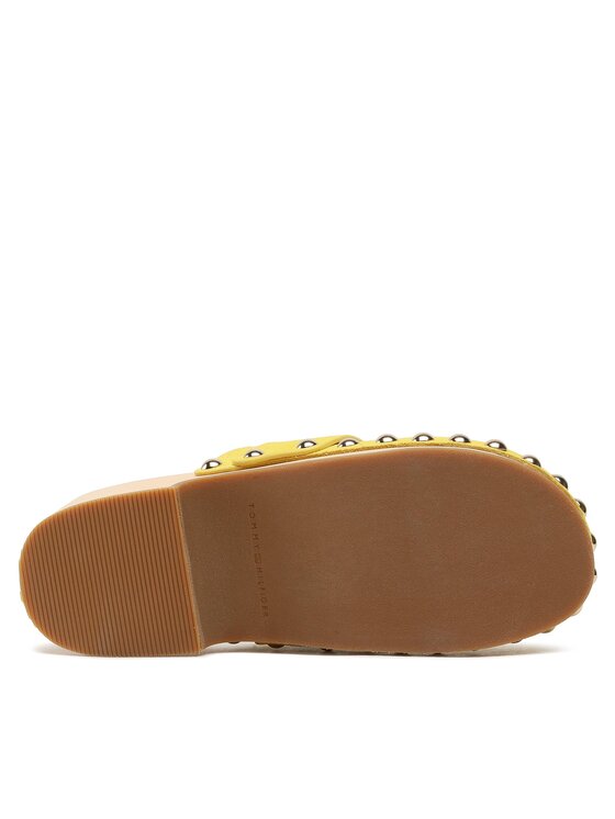 Tommy Hilfiger Klumpa Tommy Hilfiger Th Clog Suede FW0FW07171 Sárga