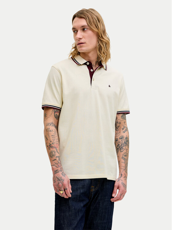 Jack & Jones Jack & Jones Polo Paulos 12136668 Crema Regular Fit