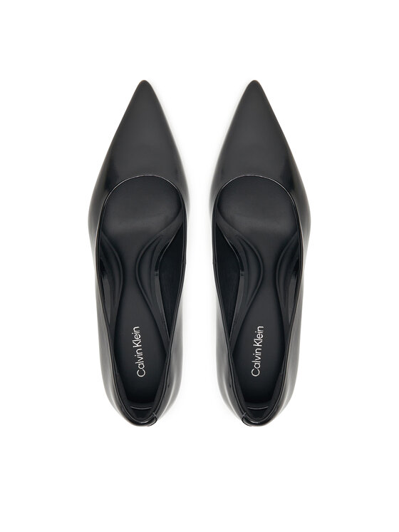 Calvin Klein Augstpapēžu kurpes Calvin Klein Ess Stiletto 70 Shiny Lth HW0HW02828 Melns