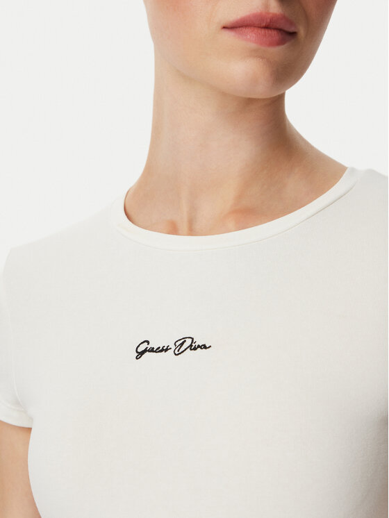 Guess Guess Футболка V6YI01 K4258 Кремовий Slim Fit
