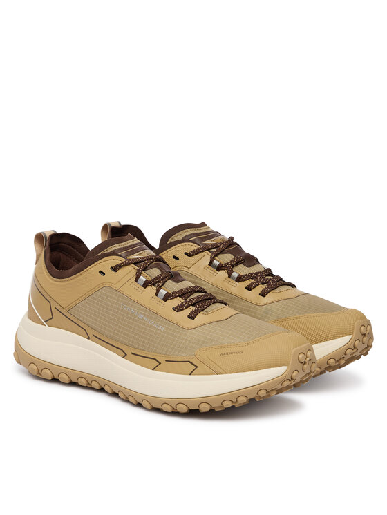 Tommy Hilfiger Sneakersy Tommy Hilfiger The Canyon X M Mix Runner Wpm FM0FM06066 Brązowy jasny