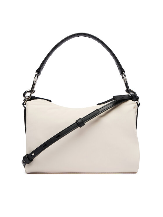 Tommy Hilfiger Ročna torba Tommy Hilfiger Th Elevated Nylon Mini Crossover AW0AW18623 Écru