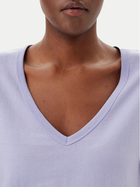 Gap Gap Majica 723631-00 Vijolična Regular Fit