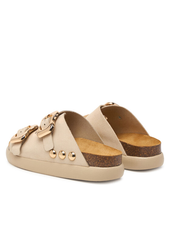 Scholl Шльопанці Scholl Flora 2 Straps Chunky F00812 Світло-бежевий